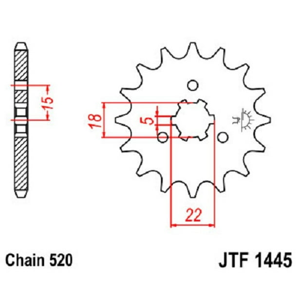 JT Sprockets Self-Cleaning Steel Front Sprocket 12T JT Sprockets Self-Cleaning Steel Front Sprocket 12T